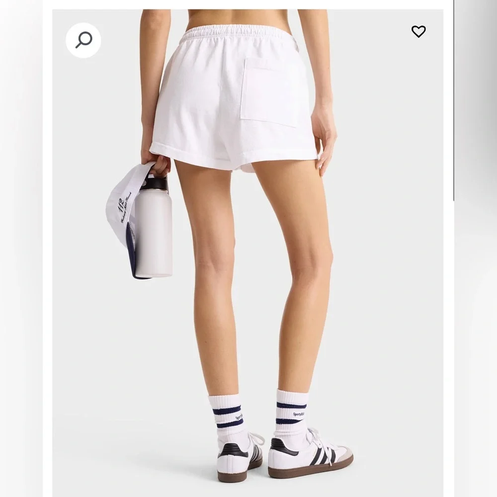 Sporty & Rich - Faubourg Disco Short - White/Navy - S - Picture 4 of 4